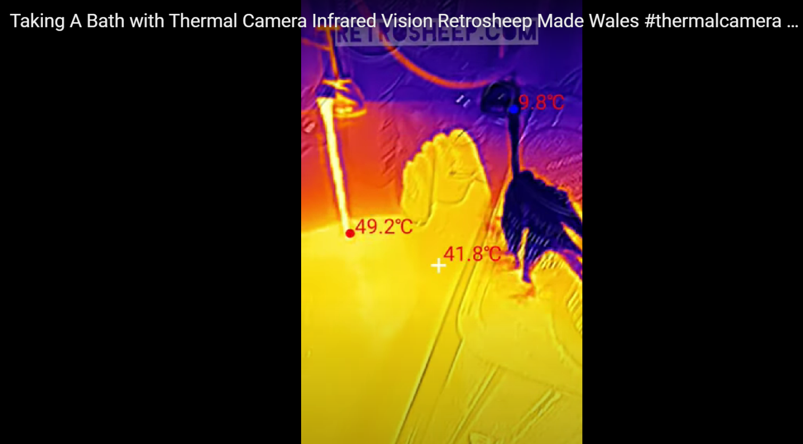 taking a bath with a thermal camera