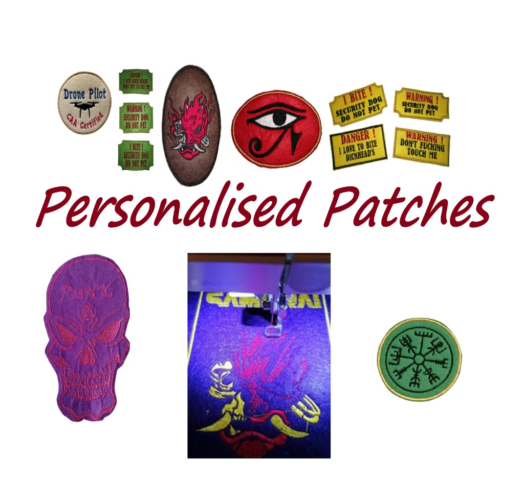 Personalised Embroidered Iron on Patches